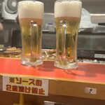 串カツ 天満 七福神 - 100円税別ビール