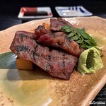 Ajinomise Iwashi - 黒毛和牛のシャトーブリアンと筍の網焼