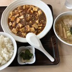 七番館 - 麻婆豆腐定食＆半ラーメン