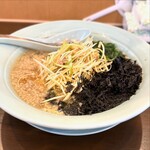 椿ラーメンショップ - 朝ネギラーメン
                                (こりこり海苔トッピング)