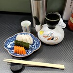 気のきいたつまみと焼鳥の店 えんどう - ぬか漬けがまた