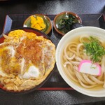 麺 和田や - 料理写真:カツ丼ミニうどんセット