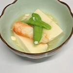 恵比須軒 - 料理写真:有機大豆豆腐とタラバガニの鶏油煮