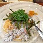 和風パスタ すぱざわ たらこに恋して - 