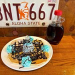 カフェ マチルダ - チョコミント＆オレオパンケーキ