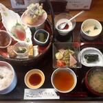 初よし - かごもり御膳(1,580円也) 手作り感が半端ない料理でした❗