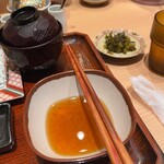 博多天ぷら やまや - 高菜の写真が遠い…。