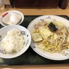 テンホウ - チャーメン@730+半ライスと半熟卵セット@130で合計860円。ちょうどいい感じの量。