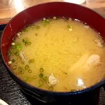 Hakata Toyoi Chi Nagahama Shokudou - 魚のあらからダシをとった漁師汁　魚が沢山入ってました、とても美味しいです