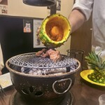 焼肉バズーカF - バズーカハラミはタレも無駄なくかけてくれます