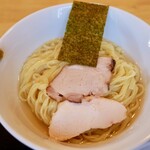 支那そば くろ田 - 料理写真:昆布水つけそば(黒)(肉・エビワンタン各２ヶ)