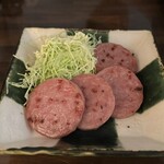 博多水炊きもつ鍋 亀吉 - 濃厚な雲仙ハム！
