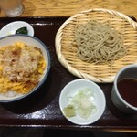 㐂道庵 - カツ丼セット  1060円
