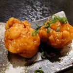 博多水炊きもつ鍋 亀吉 - ホルモンのから揚げ！