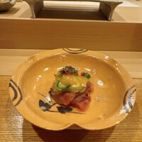鮨 まるふく - メジマグロ酢味噌