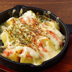 Grilled potato with mentaiko cheese