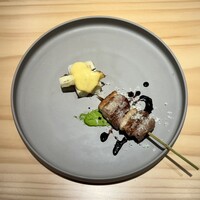 鳥恵 上野広小路店 - 鴨肉、アスパラ