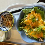 Cafe Sona - サラダ　タマゴ　小鉢　フルーツ　オヤツ