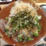 さば料理専門店 SABAR+ - 「胡麻サバ丼」(真上から撮影)
