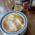 Niigata Hasshou Naoji - 煮干し醤油ラーメンランチ(丼又はチャーハンは選べます)