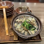 うずまき - 大ハマグリが売り切れでアサリの酒蒸しをいただきました！