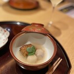 欽山 - 鰻と里芋の餡かけ。