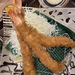 富金豚 - エビフライ定食