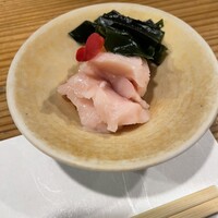 炭火焼鳥 木鶏 - 季節野菜と冷製ささみ山葵