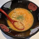 元祖トマトラーメンと辛めん 三味 - 〆のチーズリゾット