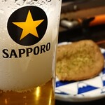 Shizuokaoden Fujinomiya - 黒はんぺんにサッポロビール