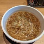 大島ラーメン - 醤油つけ汁