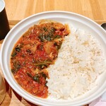 スープ ストック トウキョウ - 揚げ茄子とほうれん草の鯖カレー