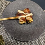 炭火焼 湖月 - ズッキーニとアンチョビ。だと思う。