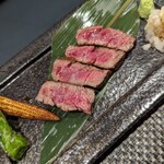 炭火焼 湖月 - 和牛ステーキ50g