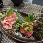 炭火焼 湖月 - 鯛とトロタク