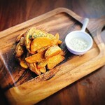 Smoked potato fries and truffle salt