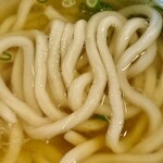 湯桶庵 - 麺は中太です。腰はなくフワッと柔らかい！