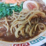 Menkoubou Oonishi - カレーラーメン　麺アップ