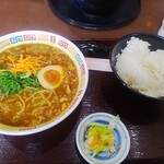 麺工房おおにし - カレーラーメン　ご飯（大）