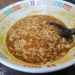 麺工房おおにし - カレーラーメン　ごはん投入混ぜた後