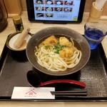 Yamashita Honki Udon - 鶏天うどん。