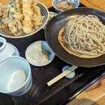 会津山都そば つつみ庵 - 小天丼とざる(十割)