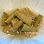 酔鯨亭 - イタドリの煮物です。