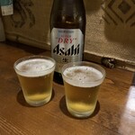 Shira yuki - 瓶ビール(アサヒスーパードライ)