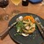 ビストロ ラグリ - 料理写真:イカのキッシュは備え付けのお野菜まで美味しい