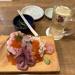 Hamayaki Kaisen Izakaya Daishousuisan - 【2024.5.7(火)】注文した料理とお酒