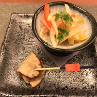 桑名蛤料理・蛤しゃぶしゃぶ 貝新 - 先付け