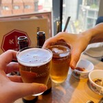 Yakuzen Hinabe Shimba Sei - ノンアルコールビールで乾杯！