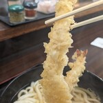 人力うどん - えび天　ミョーーーーン♪