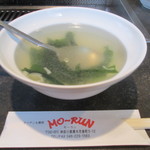 Moran - ランチの若布スープ